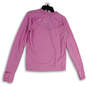 Womens Pink Fleece Dri-Fit Thumb Hole Long Sleeve Activewear T-Shirt Size S image number 3