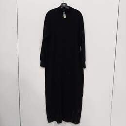 Eddie Bauer Black Long Sleeve Sweater Dress Women's Size XL