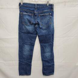 Pilcro WM's Distressed Slim Boyfriend Crop Blue Denim Jeans Size 26 x 26 alternative image
