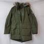 Unisex Lands' End Green Expedition Down Winter Parka Sz S 6-8 image number 1