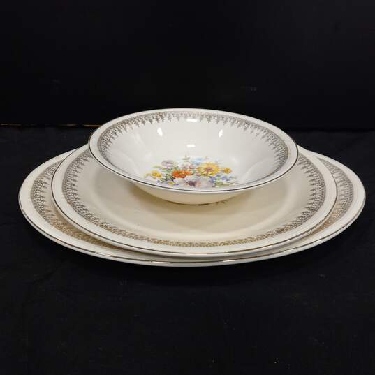 3 piece Edwin M. Knowles China set image number 2
