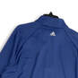 NWT Mens Blue Long Sleeve 1/4 Zip Mock Neck Activewear Track Jacket Size XL image number 4