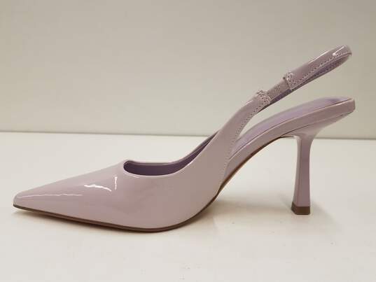 Anne Klein Patent Leather Slingback Heels Purple 8 image number 5