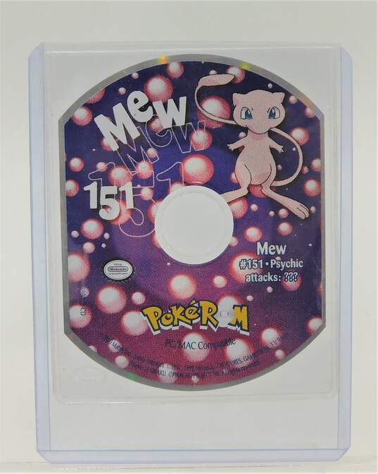 Very Rare PokeRom Mew 151 Psychic Attacks Nintendo Mini CD Rom image number 1