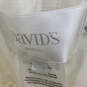 NWT Womens Ivory Pleated V Neck Sleeveless Chiffon Wedding Maxi Dress Sz 8 image number 3