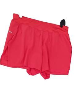 Womens Peach Elastic Waist Activewear Athletic Shorts Size Medium