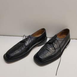 Belvedere Florence Black Leather Oxfords Men's Size 9.5 alternative image