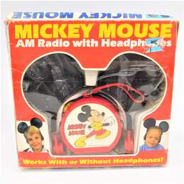 Vintage Mickey Mouse  AM radio with Headphones