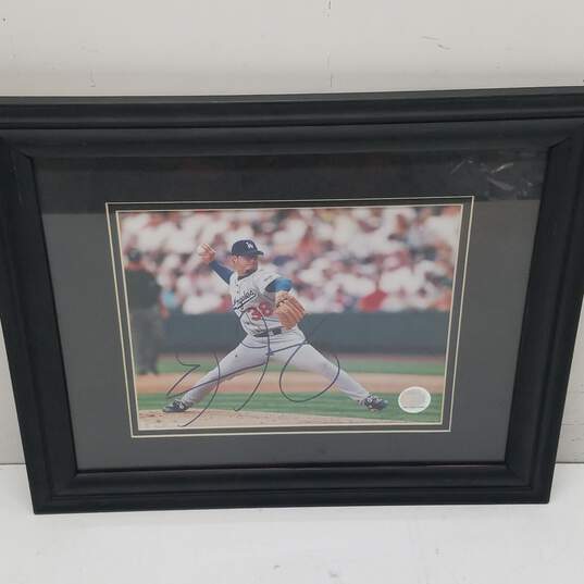 Signed, Framed & Matted 8x10 Photo of Eric Gagne Los Angeles Dodgers with COA image number 1