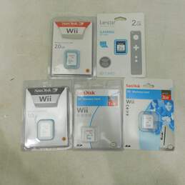 5 Nintendo Wii SD Card Lot