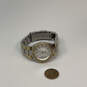 Designer Fossil AM4183 Two-Tone Mother Of Pearl Dial Date Analog Wristwatch image number 4