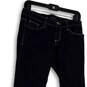 Womens Blue Denim Pockets Dark Wash Regular Fit Skinny Leg Jeans Size 7 image number 3