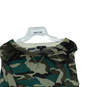 Womens Multicolor Camouflage Long Sleeve Round Neck Pullover Sweater Size M image number 3