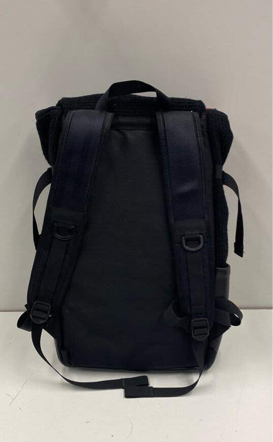 Topo Designs x Woolrich Klettersack 22L Black Wool Leather Backpack Bag image number 2