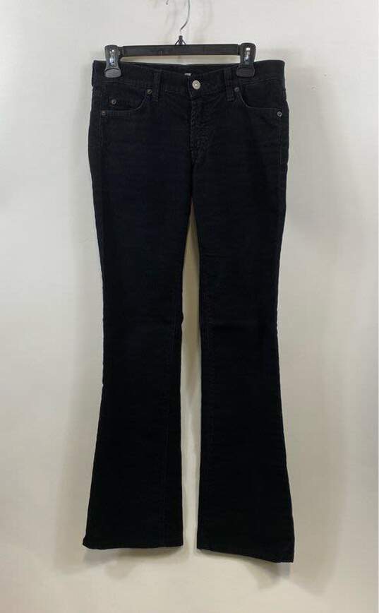 7 For All Mankind Black Bootcut Corduroy Jeans - Size 27 image number 1