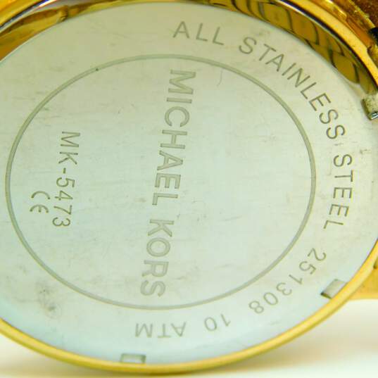 Michael Kors MK-3197 & MK-5473 Rose Gold & Gold Tone Watches 293.7g image number 8