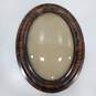 Wooden Oval Picture Frame w/ Glass image number 1