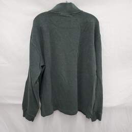 Rodd & Gunn MN's 100% Cotton Half Zip Green Pullover Size 2XL alternative image