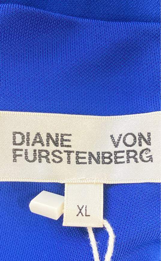 Diane Von Furstenberg Blue Casual Dress - Size X Large image number 3