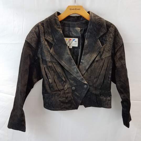 Leather by Wilson's Women's Black Jacket Size M image number 1