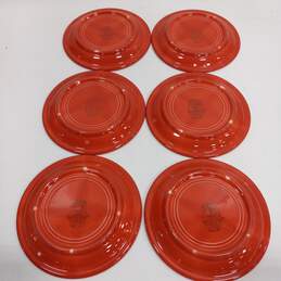 Bundle of 6 Syracuse Orange Ceramic Plate Set alternative image