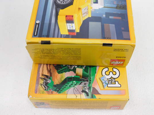 Creator Factory Sealed Sets 31058: Mighty Dinosaurs 40468: Yellow Taxi & 30580: Santa Claus image number 3
