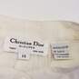 Christian Dior Womens Ivory Long Sleeve Round Neck Blouse Top Size 14 image number 3