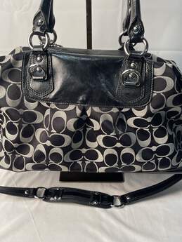 Certified Authentic Coach Black/Gray Hand Bag