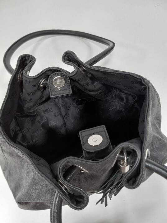 Women's Black Leather Michael Kors Purse image number 3