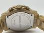 Authentic Womens MK5582 Gold Dial Plastic Strap Classic Analog Wristwatch image number 4