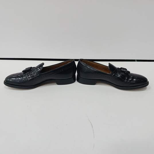 Johnson & Murphy Men's Black Leather Loafers Size 9.5 image number 2