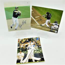 3 Autographed Milwaukee Brewers Photos
