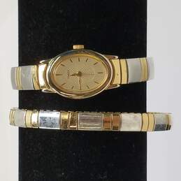 Timex MM Two Toned Bracelet & Watch Bundle 2 Pcs