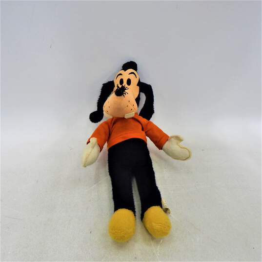 3 Vntg Disney California Toys Plush Characters Mickey Goofy Tramp Pup image number 2