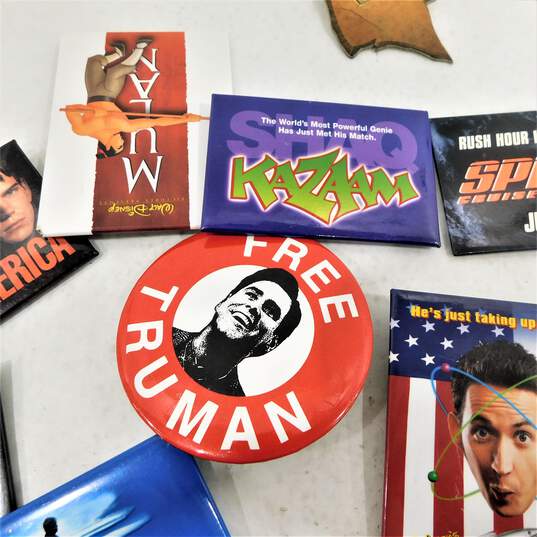 Assorted Vintage Movie Theater Film Advertising Pins image number 4