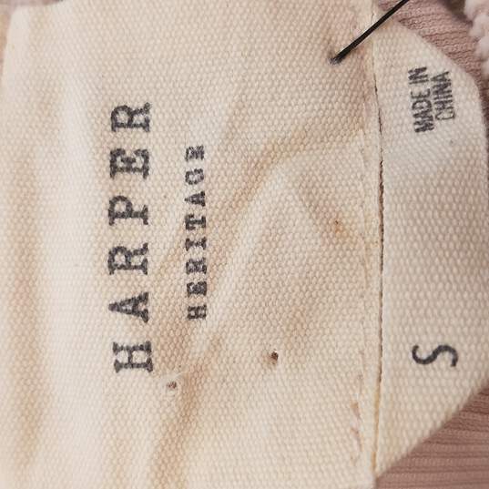 Harper Heritage Women Cream Corduroy Pants S NWT image number 4