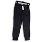 NWT Womens Gray Flat Front Pockets Regular Fit Tapered Leg Cargo Pants 26 image number 1