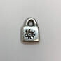 Designer Uno De 50 Silver Tone Sun Burst Purse Lock Charm Pendant image number 1