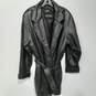 Wilsons Women's Black Leather Belted Coat Size L image number 1