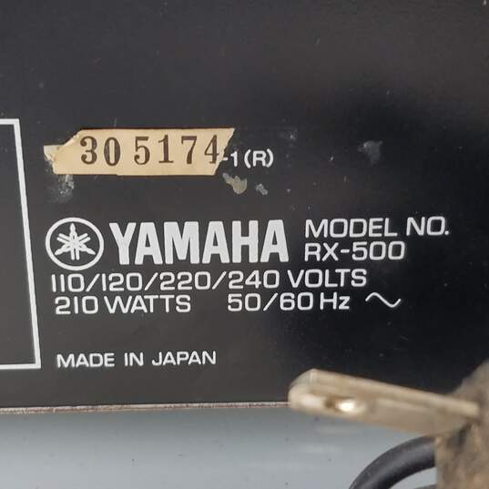Yamaha Stereo Receiver RX-500 image number 3
