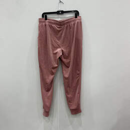 Womens Pink Elastic Waist Tapered Leg Regular Fit Sweatpants Pants Size L alternative image