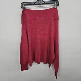 Free People Off Shoulder Red Sweater