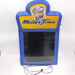 Miller Lite Beer Sign Specials Board Writable Mark Lighted Bar Light Dry Erase