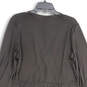 Womens Black V-Neck Long Balloon Sleeve Pullover Wrap Dress Size 18/20 image number 4