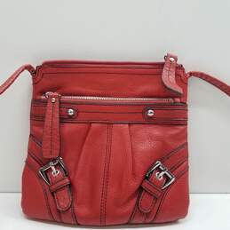 Etienne Aigner Leather Small Shoulder Bag Red