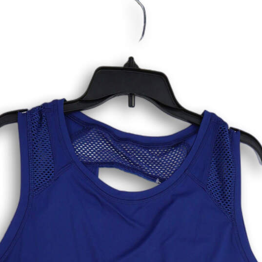 NWT 90 Degree By Reflex Womens Blue Mesh Cut Out Sleeveless Tank Top Sz XL image number 3