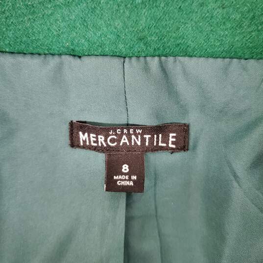 J. Crew Mercantile WM's Wool Green City Peacoat Size 8 image number 3