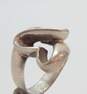 Taxco Mexico 925 Modernist Hearts Chunky Band Ring 11.9g image number 1