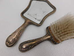 386 grams Gorham Sterling Silver Vanity Set Brush & Mirror alternative image