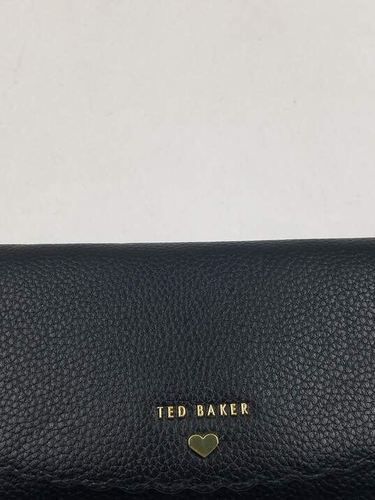 Authentic Ted Baker Black Scallop Long Wallet image number 6